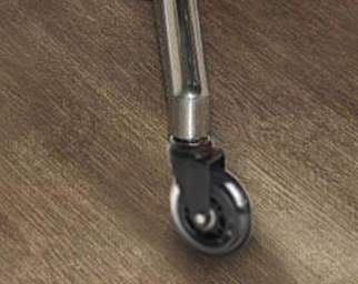 Rubber caster wheels