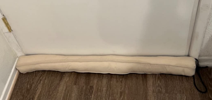 Weighted door draft stopper